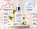 Vitamin C Brightening Serum with an amber dropper bottle, citrus fruit and antioxidant skincare benefits for radiant-looking skin.