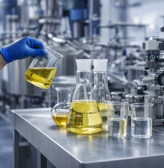 Professional chemical formulation laboratory for detergent, cosmetic, soap, and industrial production processes